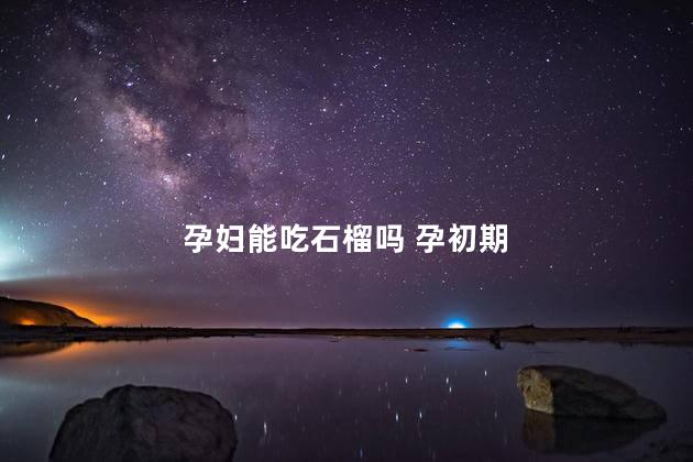 孕妇能吃石榴吗 孕初期